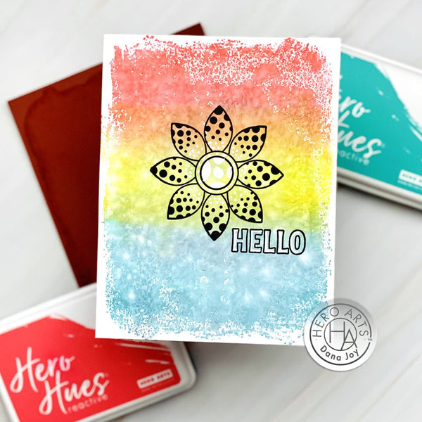 Large Distressed Block Cling Stamp