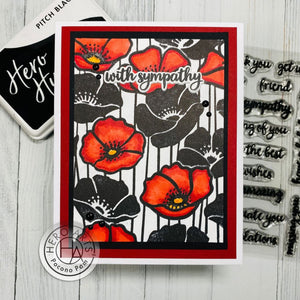 Poppy Field Bold Prints Cling Stamp