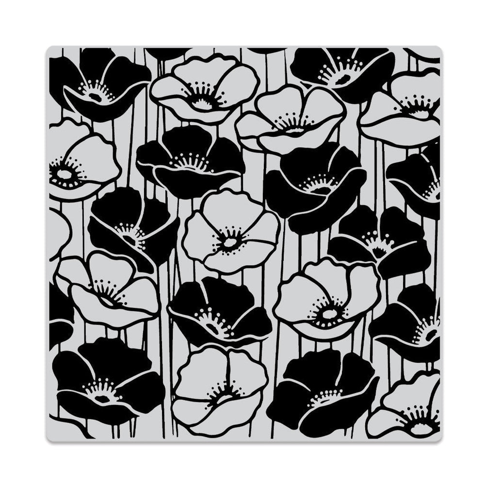 Poppy Field Bold Prints Cling Stamp