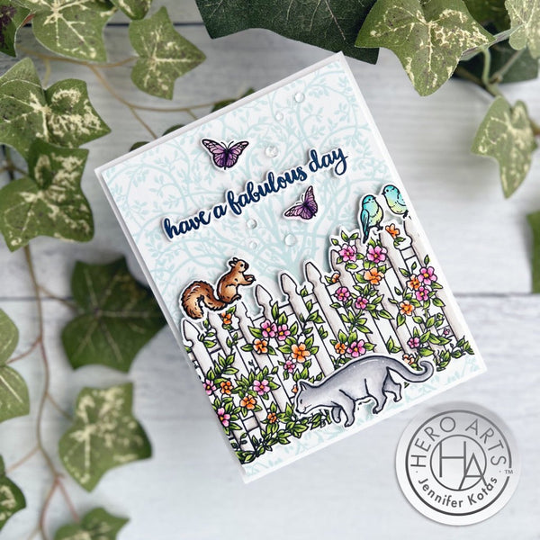 Espalier Fruit Tree Bold Prints Cling Stamp