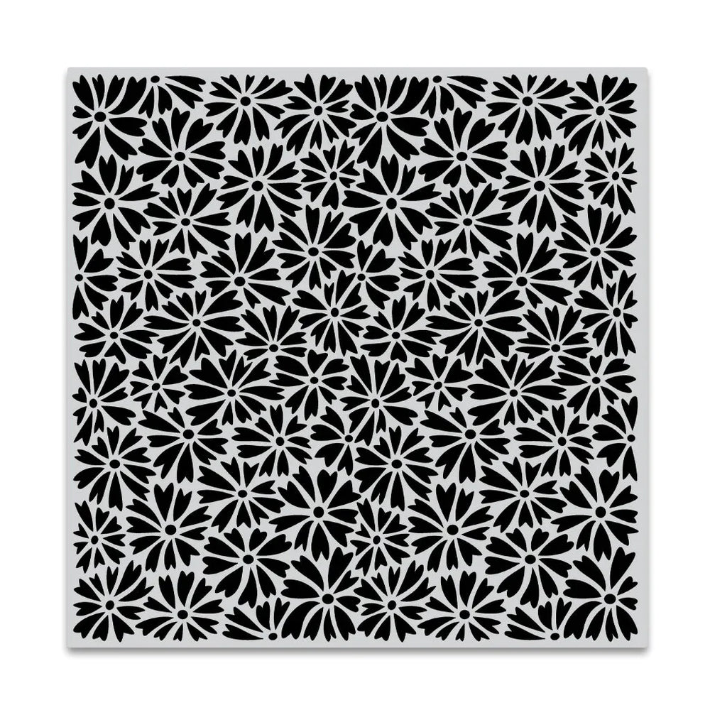 Heart-Shaped Daisies Bold Prints Cling Stamp
