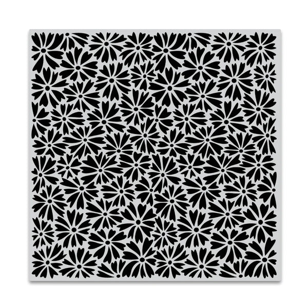 Heart-Shaped Daisies Bold Prints Cling Stamp