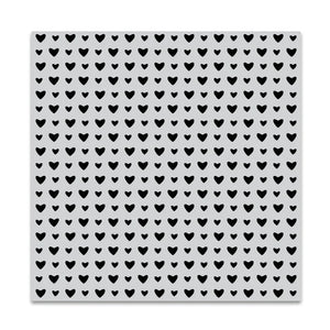 Mini Hearts Bold Prints Cling Stamp