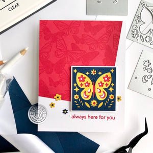 Fluttering Butterflies Bold Prints Cling Stamp