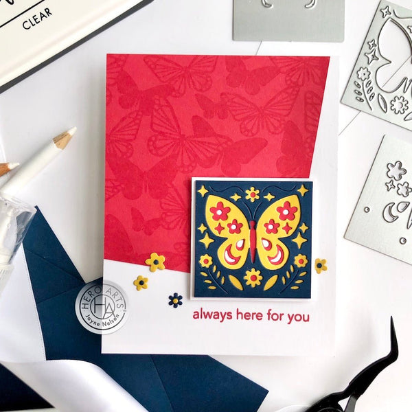 Fluttering Butterflies Bold Prints Cling Stamp