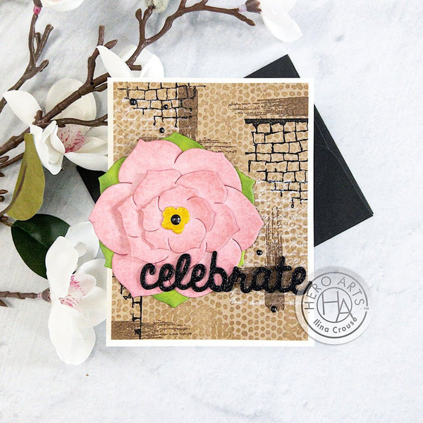 Rough Dot Bold Prints Cling Stamp