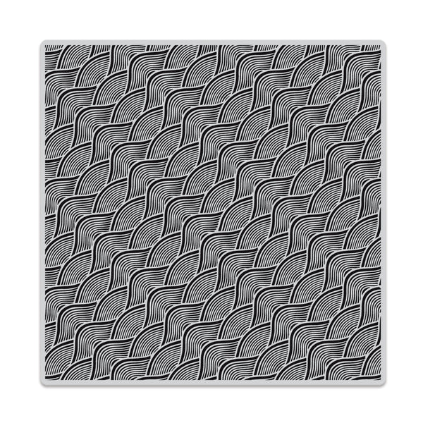 Wave Pattern Bold Prints Cling Stamp