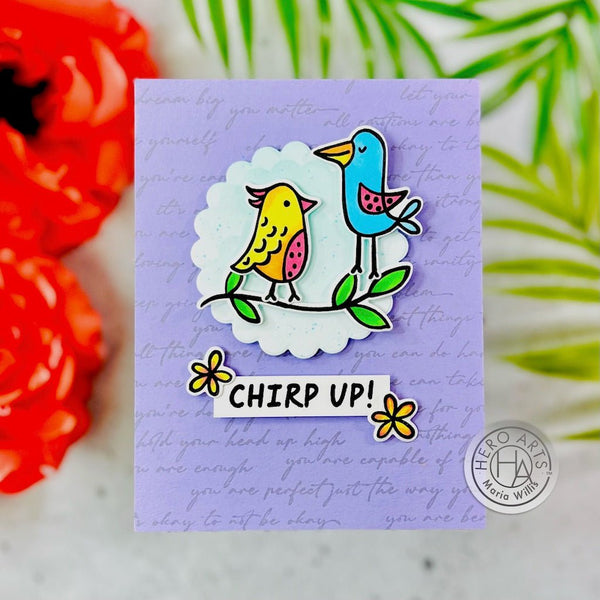 Positive Script Bold Prints Cling Stamp