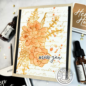 Positive Script Bold Prints Cling Stamp