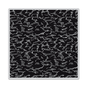 Aqua Texture Bold Prints Cling Stamp