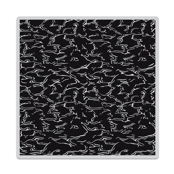 Aqua Texture Bold Prints Cling Stamp