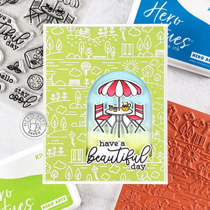 Park Background Bold Prints Cling Stamp