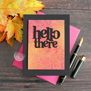 Ginkgo Leaves Pattern Bold Prints Cling Stamp