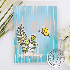 Rain Texture Bold Prints Cling Stamp