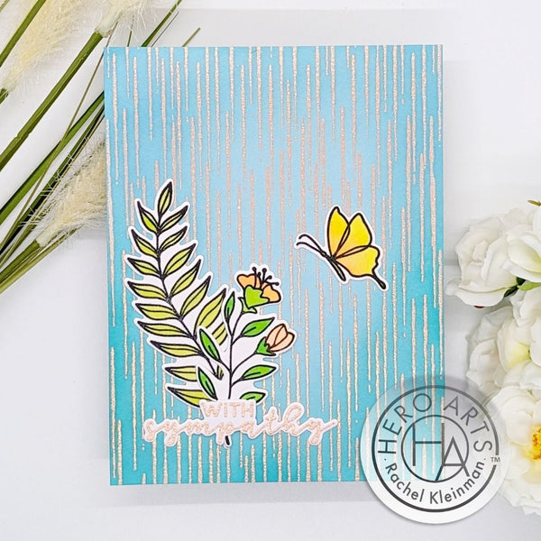 Rain Texture Bold Prints Cling Stamp