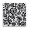 Sunburst Flowers Bold Prints Cling Stamp