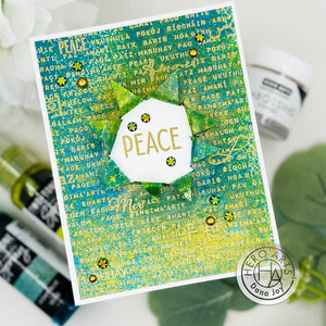 Words of Peace Bold Prints Cling Stamp