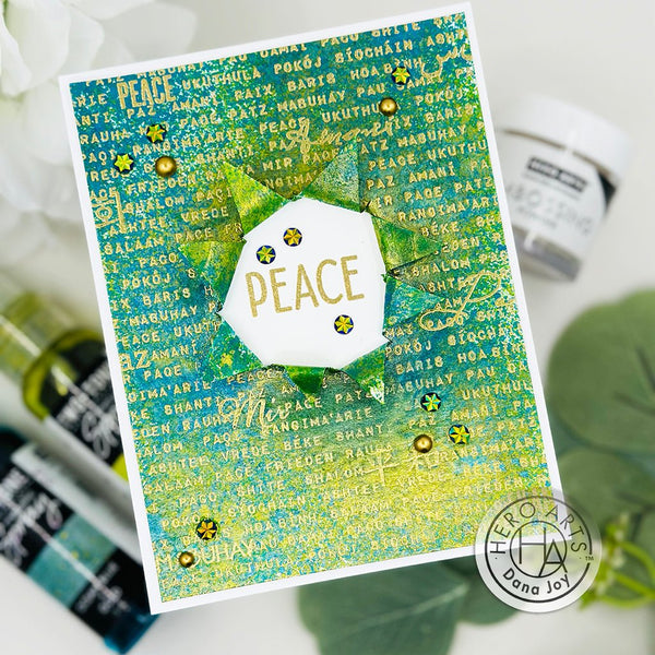 Words of Peace Bold Prints Cling Stamp