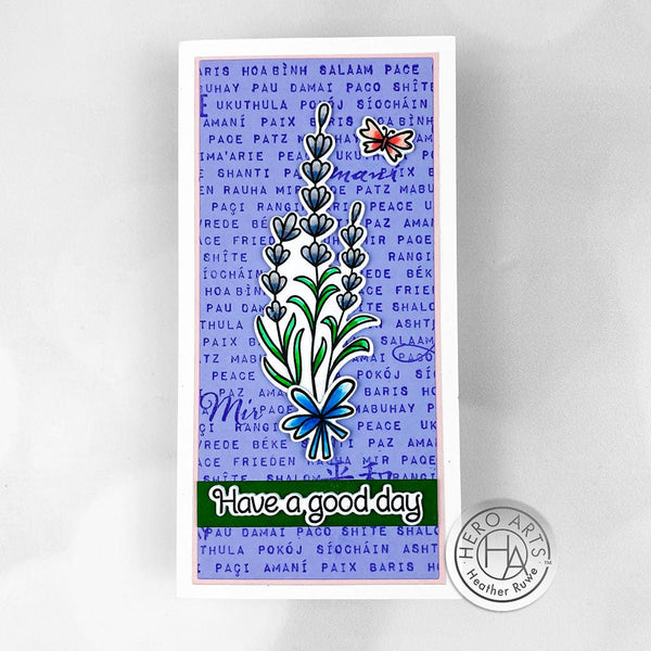 Words of Peace Bold Prints Cling Stamp