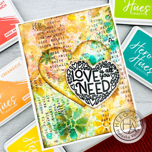 Words of Peace Bold Prints Cling Stamp