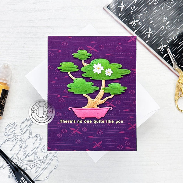 Origami Paper Bold Prints Cling Stamp