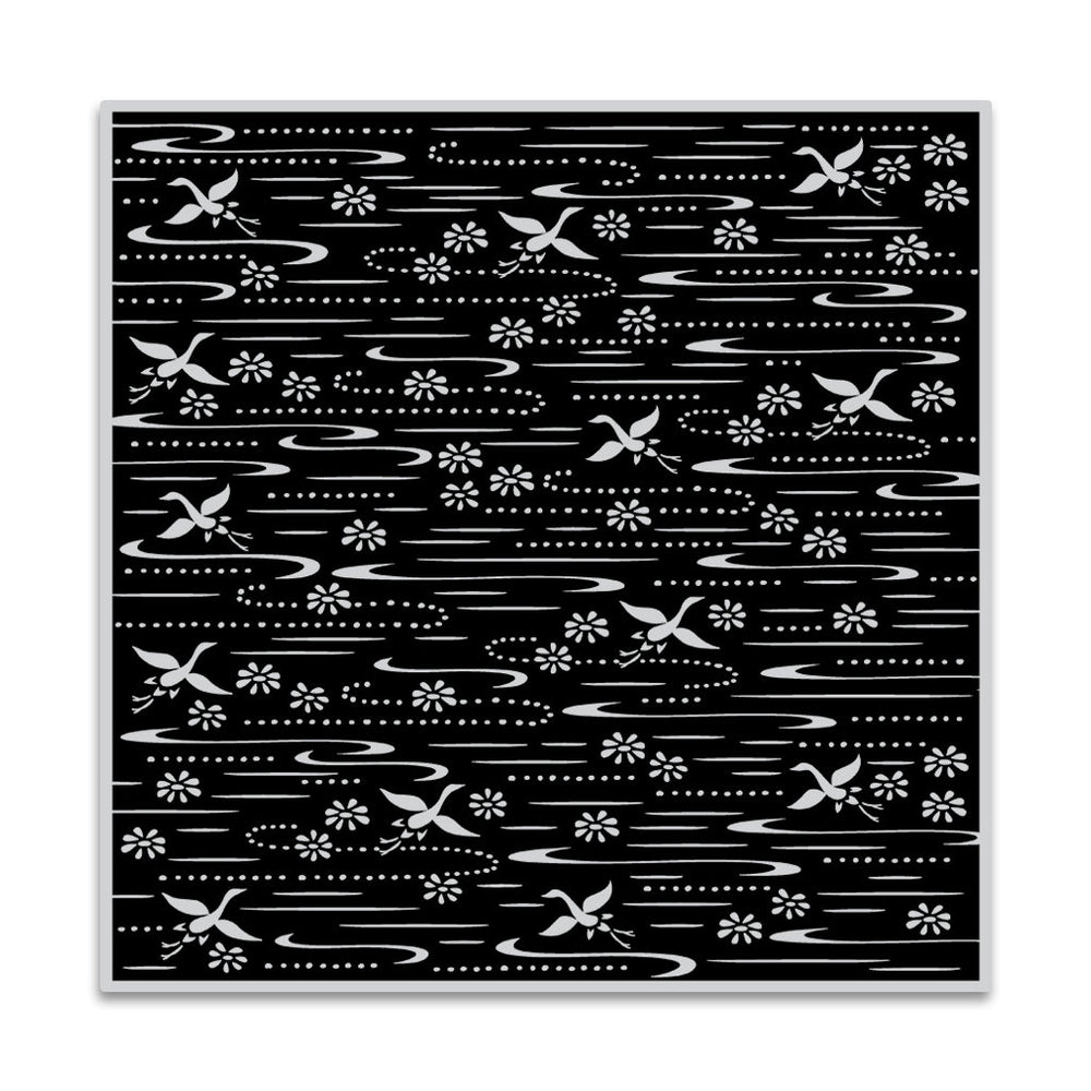Origami Paper Bold Prints Cling Stamp