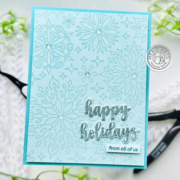 Kaleidoscope Snowflake Bold Prints Cling Stamp