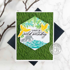Leafy Background Cling Stamp