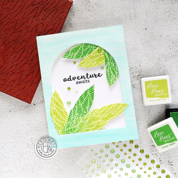 Leafy Background Cling Stamp