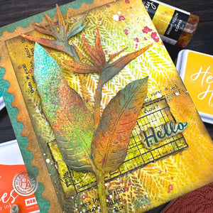 Leafy Background Cling Stamp