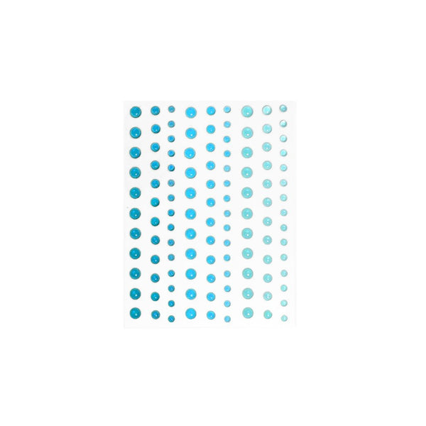Translucent Aquas Hero Hues Enamel Dots