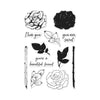 Color Layering Rose Clear Stamp Set