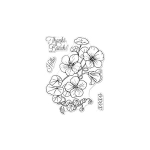 Florals Nasturtium Clear Stamp Set