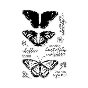 Color Layering Monarch Butterfly Clear Stamp Set
