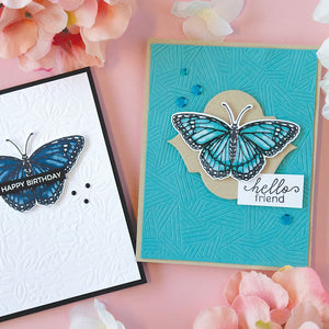 Color Layering Monarch Butterfly Clear Stamp Set