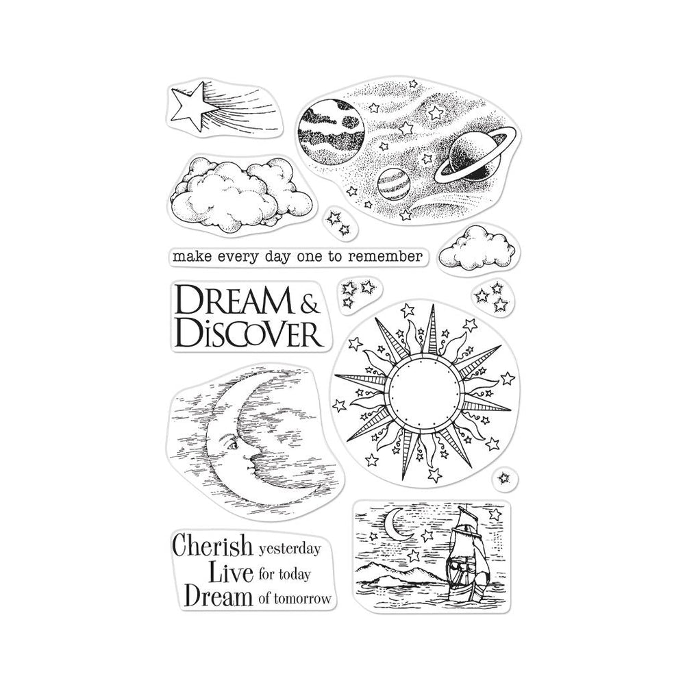 From the Vault Celestial Clear Stamp Set