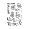 Tropical Flowers Clear Stamp Set