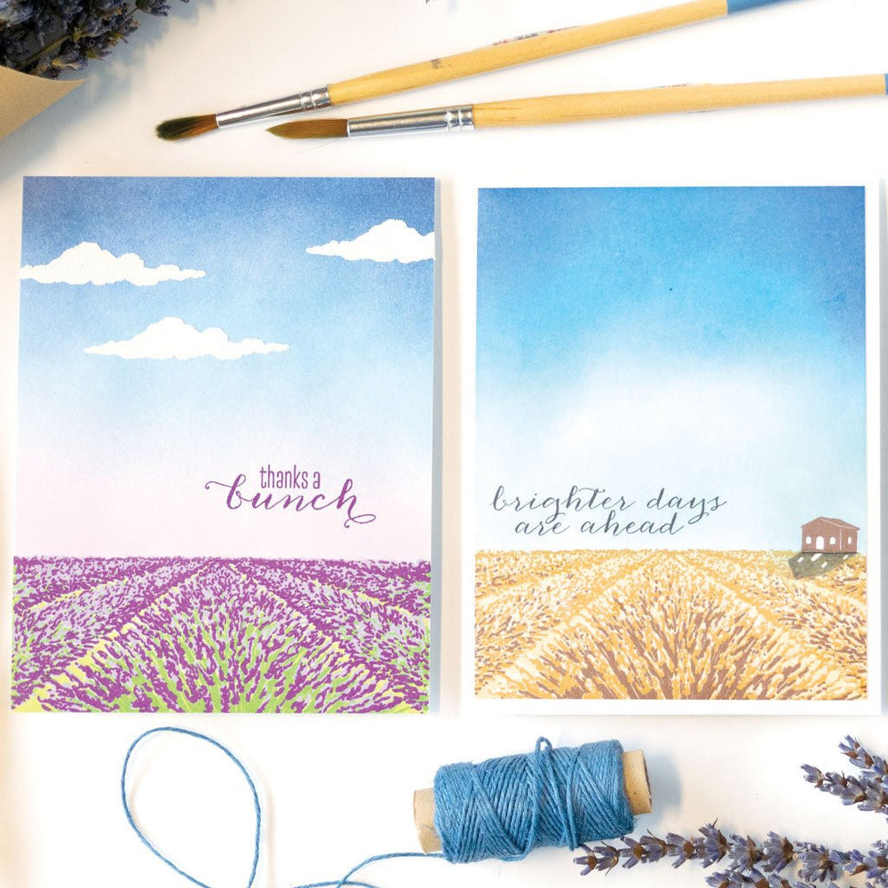 Lavender Field HeroScape Clear Stamp Set