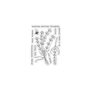 Hero Florals Lavender Bunch Clear Stamp Set