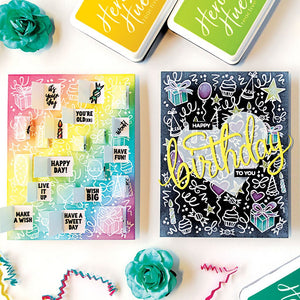 Wish Big Peek-A-Boo Party Clear Stamp Set