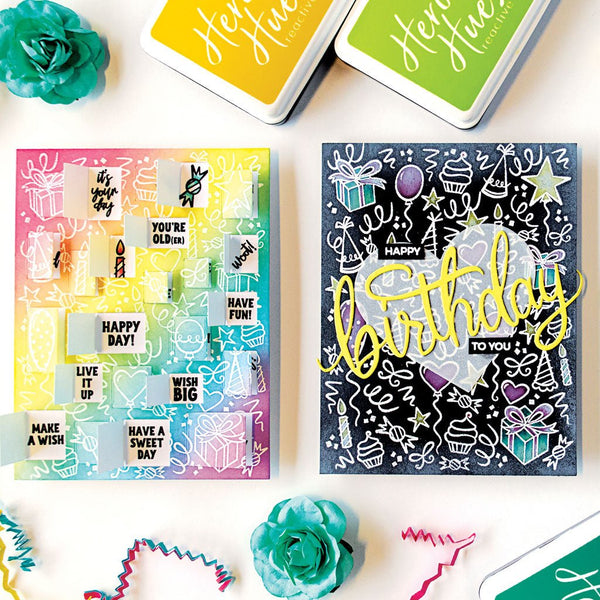 Wish Big Peek-A-Boo Party Clear Stamp Set