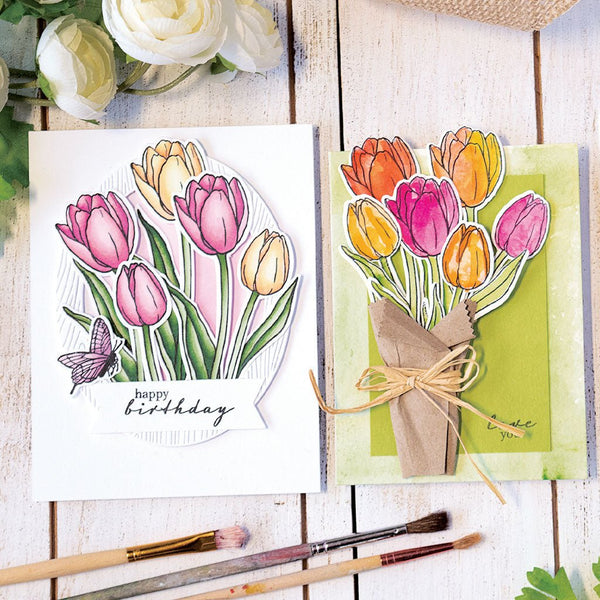 Hero Florals Tulips Clear Stamp Set