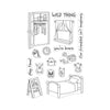 Bedroom Monsters Clear Stamp Set