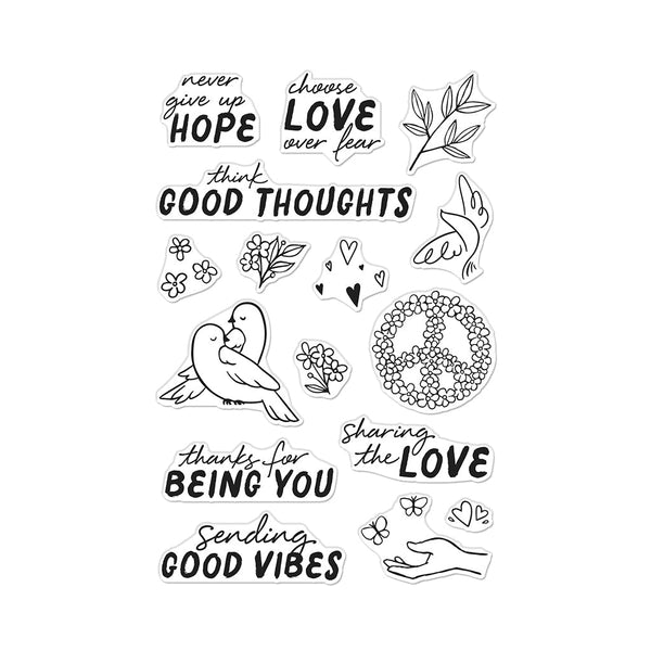 Good Vibes Clear Stamp Set
