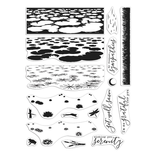 Lily Pond HeroScape Clear Stamp Set