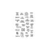 Bookworm Messages Clear Stamp Set