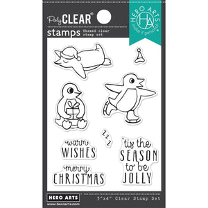 Warm Wishes Penguins Clear Stamp Set