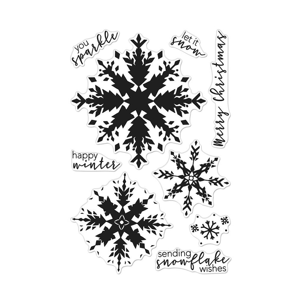 Color Layering Snowflake Clear Stamp Set