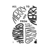 Color Layering Merry Christmas Clear Stamp Set