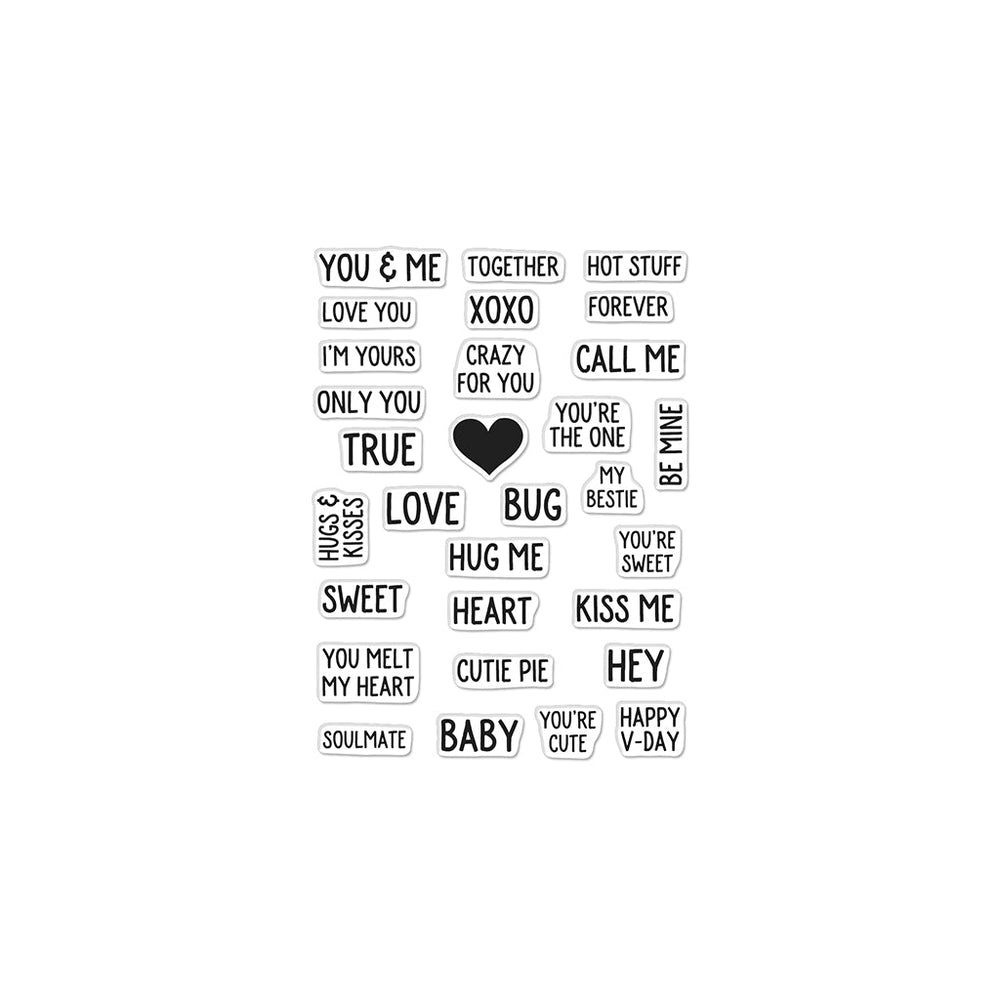 V-Day Mini Messages Clear Stamp Set